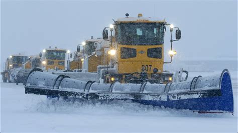 Clearing Mitchells Airports Runways A Choreographed Snow Dance Powered