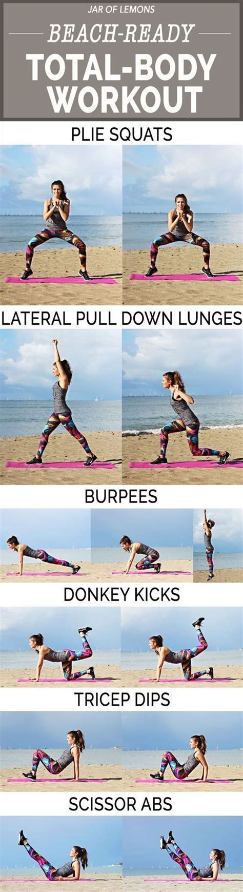 Get Beach Ready With This Fat Burning And Toning Total Body Workout No