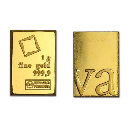 Ingot 1 Gram Pure Gold 24k 9999 Certified Etsy