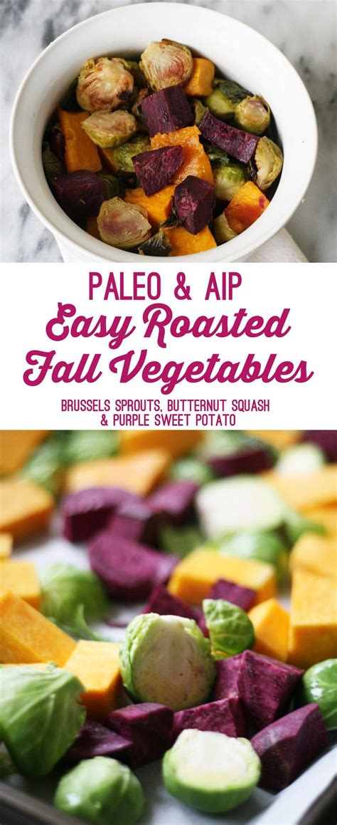 Easy Roasted Fall Vegetables Aip Paleo Paleo Lunch Vegetarian Paleo