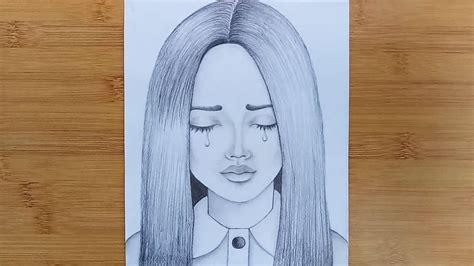 Sad Pencil Drawing For Girls You Can Edit Any Of Drawings Via Our