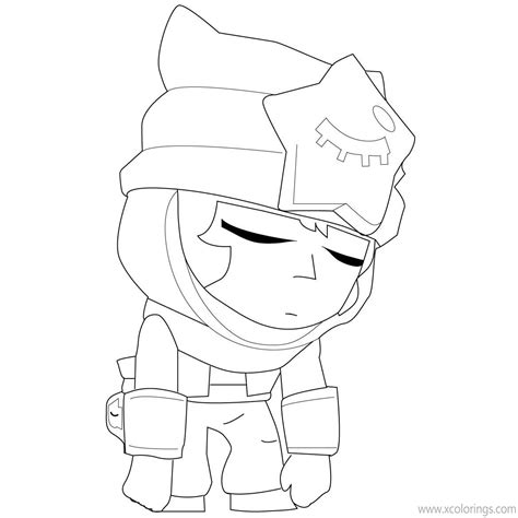 Sandy Brawl Stars Coloring Page Color For Fun Star Coloring Pages Star