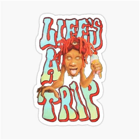 Lifes A Trip Trippieland Sticker For Sale By Ceceliaousseau Redbubble