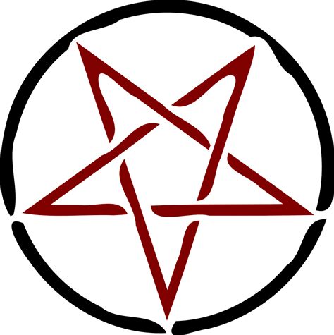 Pentagram Star Symbol Religious Adversary Free Image From