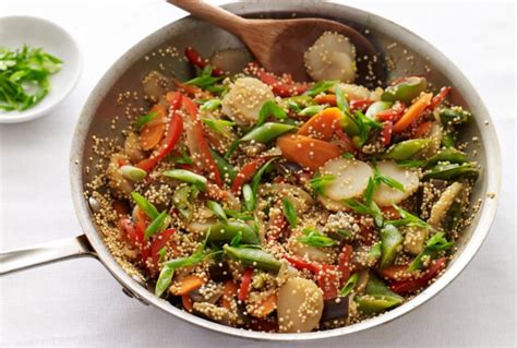 Asian Vegetables With Quinoa Asian Vegetables Vegan Asian Recipes
