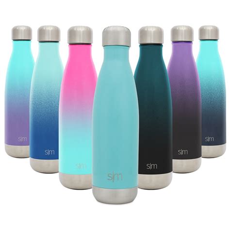 Simple Modern 17 Ounce Wave Water Bottle Stainless Steel Double Wall