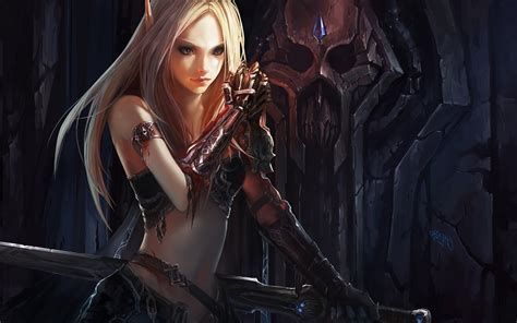 Download Blondes World Of Warcraft Blood Elf Elves Artwork Warriors Blood Elf Wallpapers