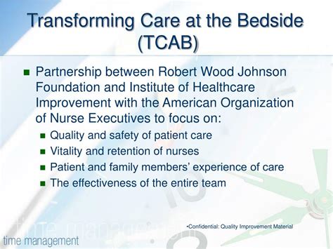 Ppt Transforming Care At The Bedside Tcab Powerpoint