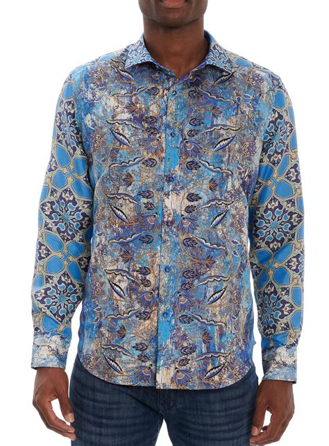 Robert Graham Limited Edition Mystic Dawn Embroidered Long Sleeve