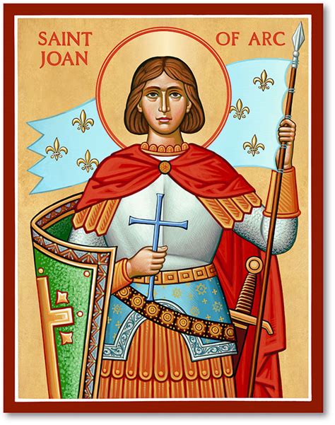 Women Saints St Joan Of Arc Icon Monastery Icons