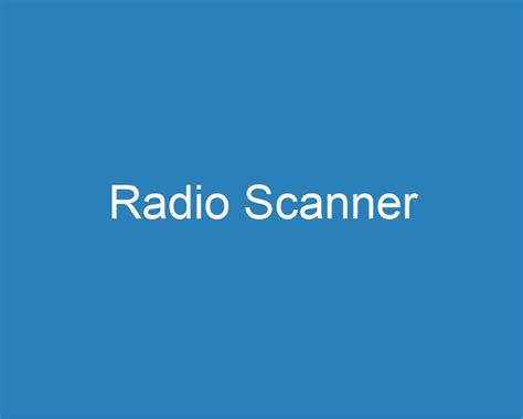 20 Best Radio Scanner 2023 Curee