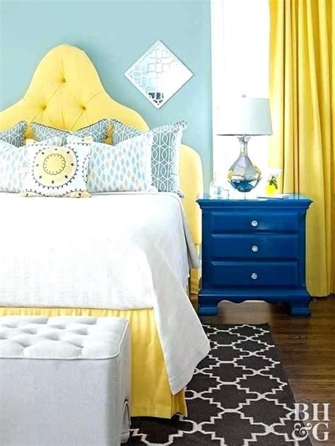 Home And Furniture Marvelous Blue Yellow Bedroom In Paint Colors For