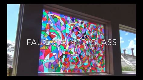 Faux Stained Glass Tutorial Youtube