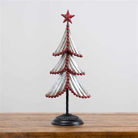Red Galvanized Metal Tree With Star From Kirklands Metal Tree