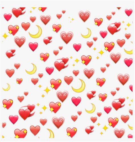 Wholesome Heart Emoji Meme Transparent Emoji Backgrounds