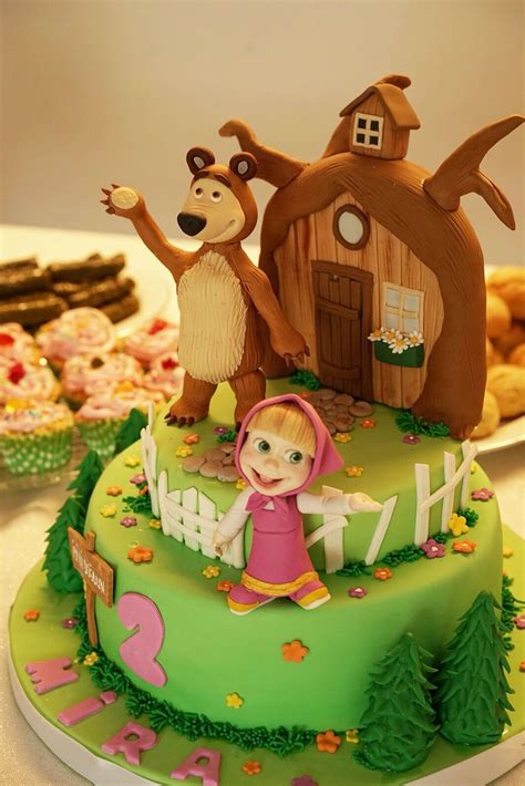 Masha And The Bear Cake From Mira Gor 2nd Birthday Party