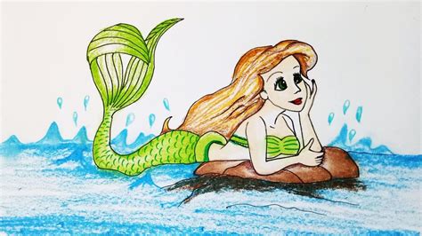 How To Draw A Cute Mermaid Easy