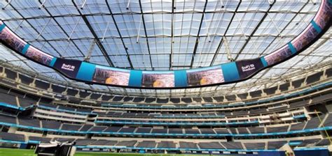 Samsung Fits Worlds Largest In Sports Led Videoboard At