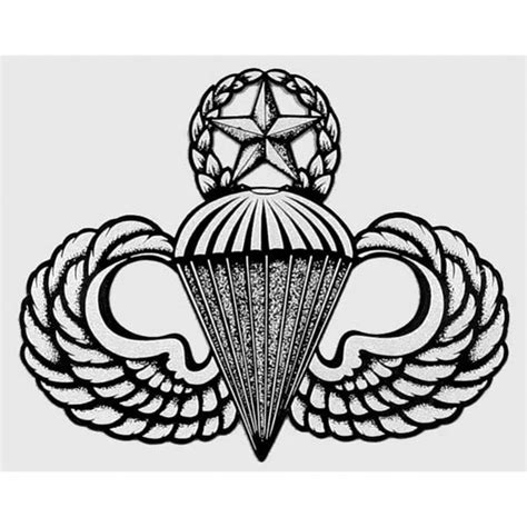 Us Army Decal 4 X 35 Master Parachutist Badge Army Navy