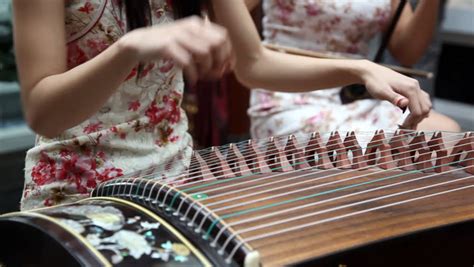 Chinese Traditional Musician Playing Chinese Stock Footage Video 100