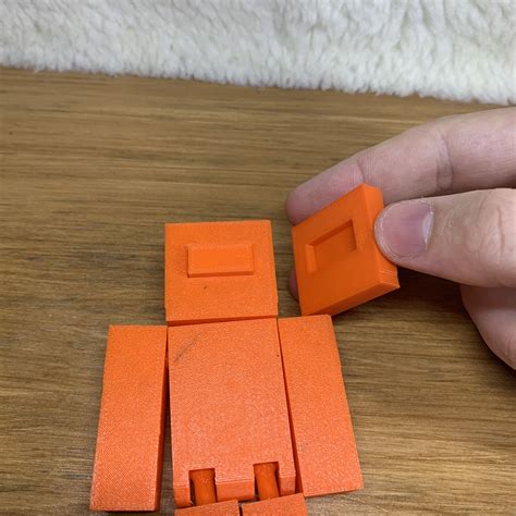 Stl File Minecraft Steve Flexing Flexible・3d Printing Template To