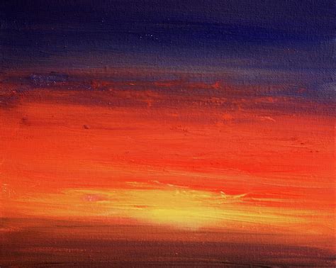Sunset Abstract Painting Br