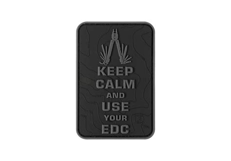 Keep Calm Edc Rubber Patch Jtg Wolf Tactical