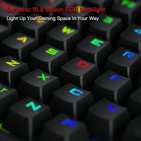 K Diti Clavier M Canique Sans Fil Une Main Touches Ghz Rgb