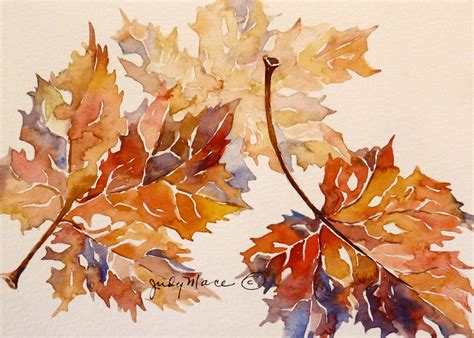 Watercolor Fall Leaves Fall Leaf Watercolor Resist Art Autumn In 106