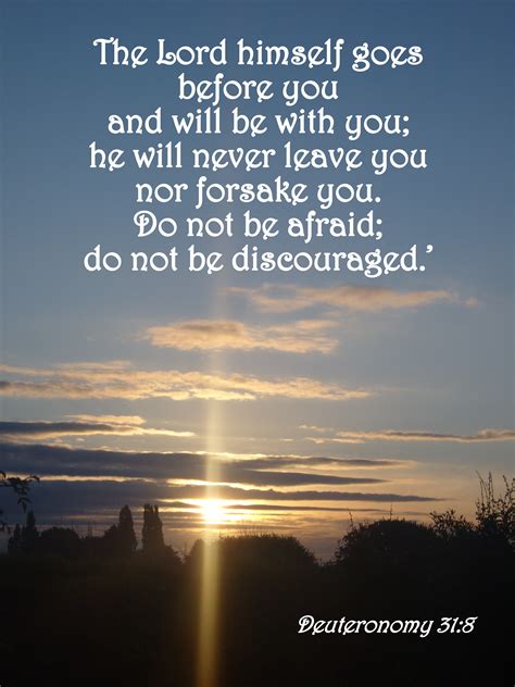 Verse of the Day - Deuteronomy 31:8 KJV - Highland Park Baptist Church