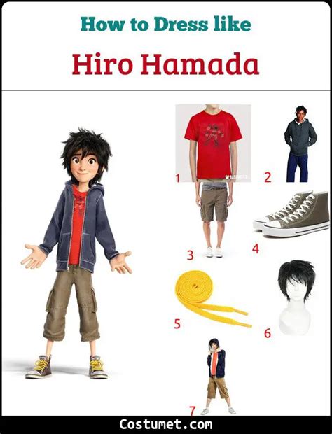 Hiro Hamada Big Hero 6 Costume For Cosplay And Halloween 2023