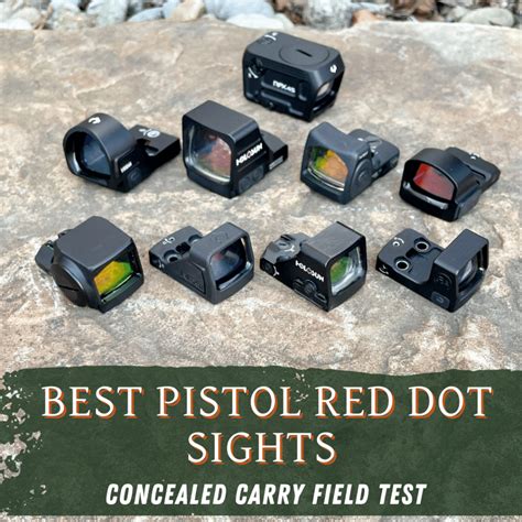 Best Pistol Red Dot Sights For Concealed Carry In
