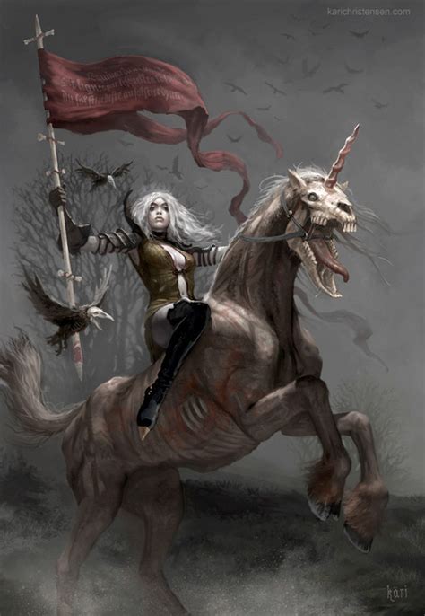 Evil Unicorn - Fantasy Fan Art (31908046) - Fanpop