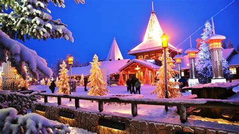 Santa Claus Village Is An Amusement Park In Rovaniemi In The Lapland