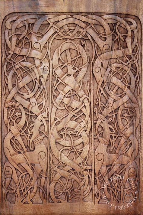 Viking Art Wood Carving Art Vikings