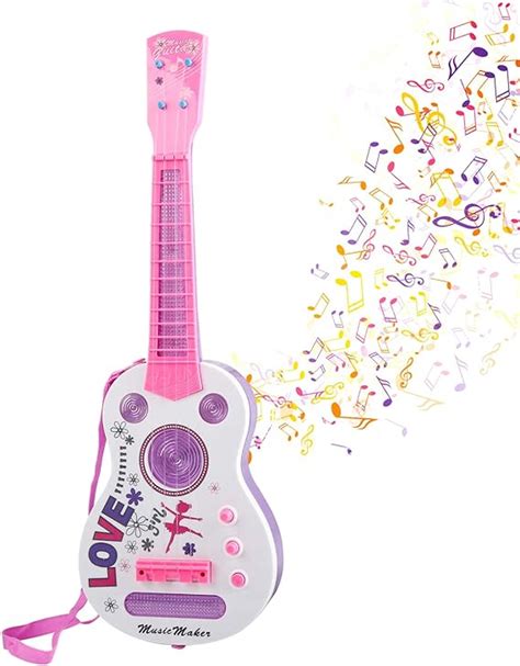 Kids Electric Guitar 4 Strings Kids Guitar Musical Guitar Toy With