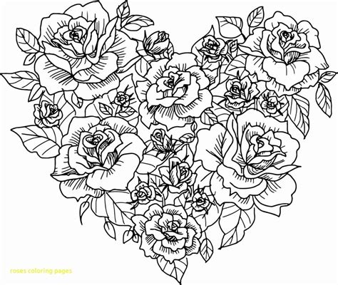 Big Adult Coloring Pages Roses Coloring Pages