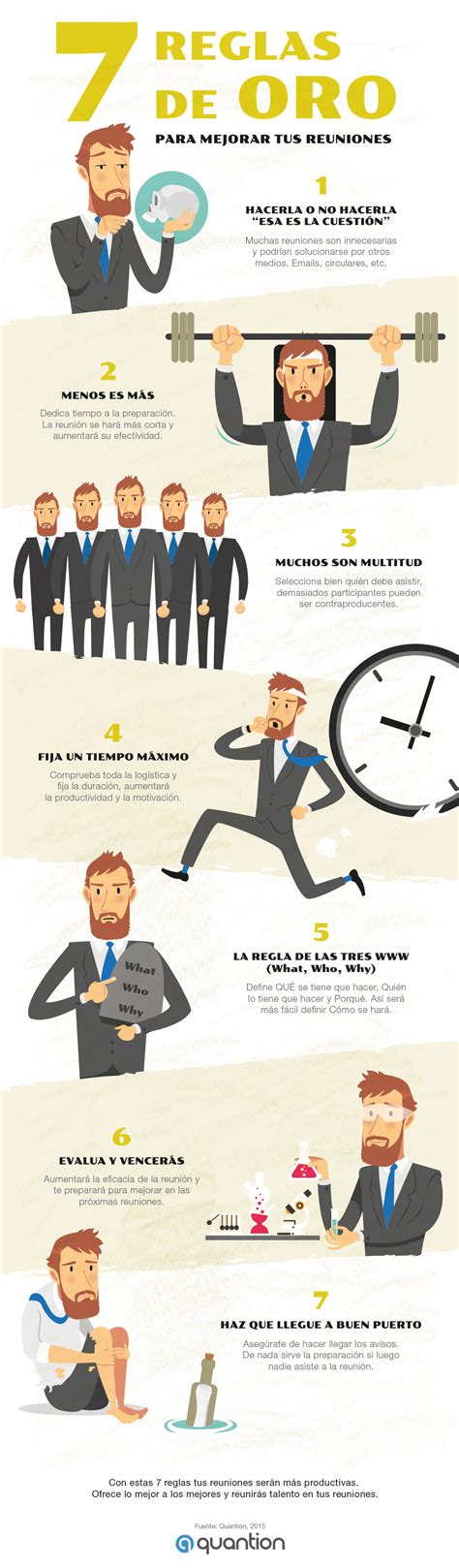 7 Reglas De Oro Para Mejorar Tus Reuniones Consejos De Negocios