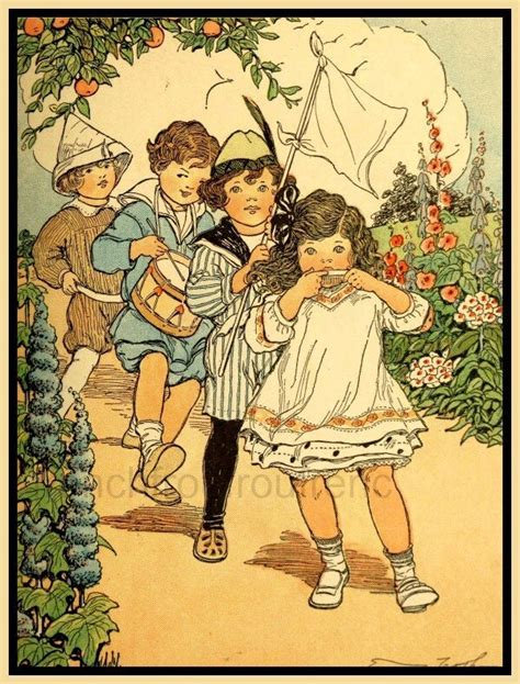 Antique Victorian Children Illustration Children By Frenchfroufrou