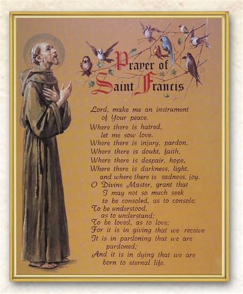 Prayer Of St Francis Wall Plaque 810 311