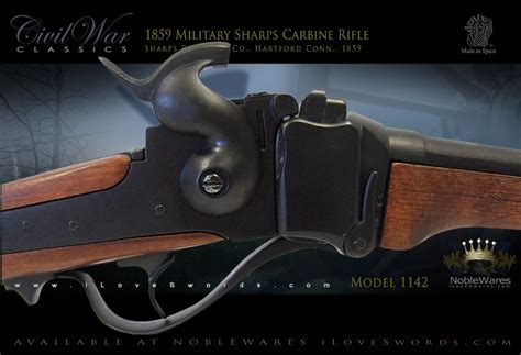Non Firing Replica 1859 Military Sharps Carbine Rifle Model 1142 By Denix