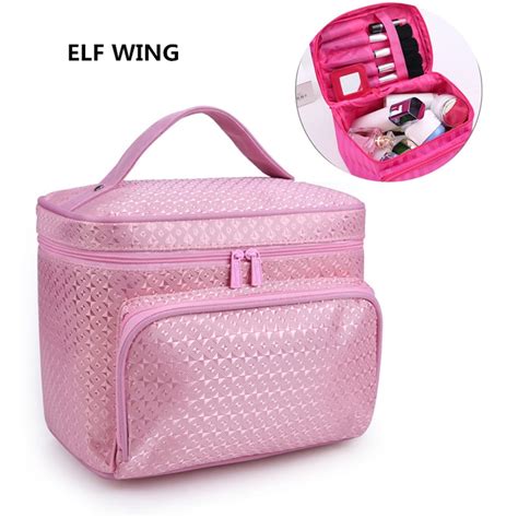 2017 Women S Beautician Bag Fashion Make Up Bag Nail Brush Pouch Pink Travel Cosmetic Bag Large