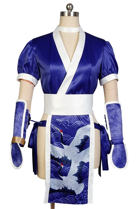 Doa Dead Or Alive Kasumi Costume Cosplay Adult Halloween Party Blue