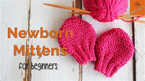 How To Knit Newborn Baby Mittens For Beginners So Woolly Youtube