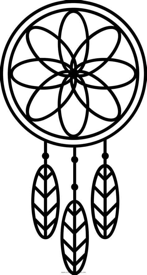Dream Catcher Coloring Pages Carinewbi