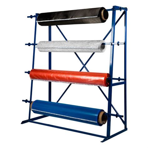 Four Roll Fabric Rack Ideal For Vertical Spaces In Stock Fibre Glast