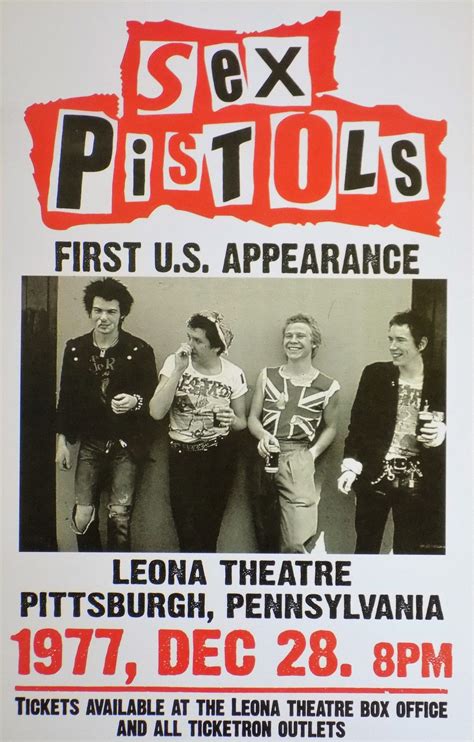 Poster Vintage Sex Pistols 1977 Tofmobile Plaque Métal Vintage