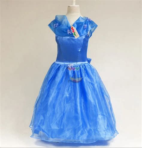 Hot Princess Dress Girls Dresses Cinderella Cosplay Costume Princess Party Dresses With