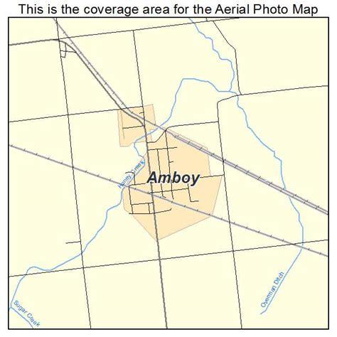 Aerial Photography Map Of Amboy In Indiana