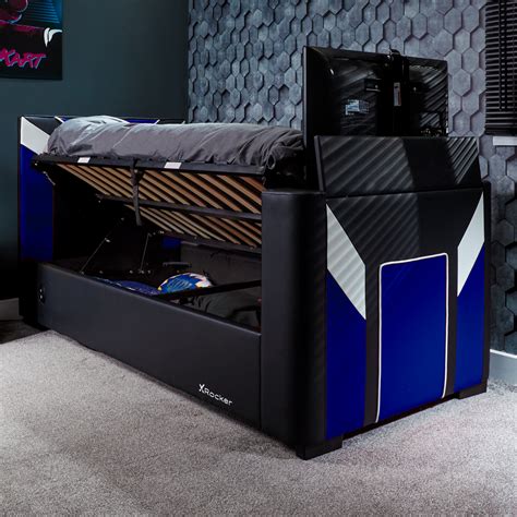 X Rocker Basecamp Single Tv Gaming Bed White — Beds For Boys